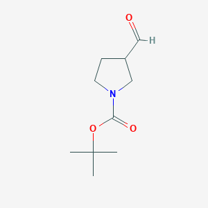 molecular formula C10H17NO3 B054442 1-Boc-3-吡咯烷甲醛 CAS No. 59379-02-1