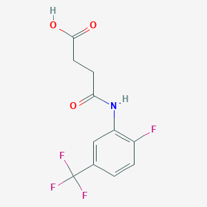 4-[2-Fluoro-5-(trifluoromethyl)anilino]-4-oxobutanoic acid