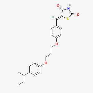 5-{4-[3-(4-sec-butylphenoxy)propoxy]benzylidene}-1,3-thiazolidine-2,4-dione