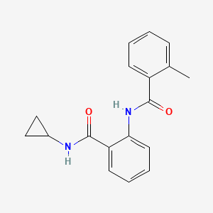 N-{2-[(cyclopropylamino)carbonyl]phenyl}-2-methylbenzamide