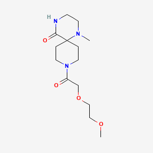 9-[(2-methoxyethoxy)acetyl]-1-methyl-1,4,9-triazaspiro[5.5]undecan-5-one