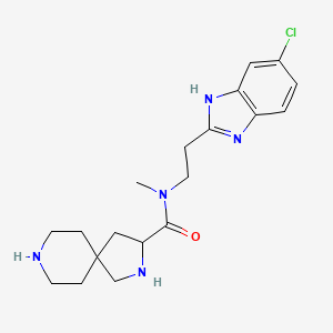 N-[2-(5-chloro-1H-benzimidazol-2-yl)ethyl]-N-methyl-2,8-diazaspiro[4.5]decane-3-carboxamide dihydrochloride