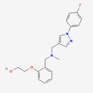 2-(2-{[{[1-(4-fluorophenyl)-1H-pyrazol-4-yl]methyl}(methyl)amino]methyl}phenoxy)ethanol