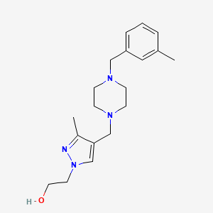 2-(3-methyl-4-{[4-(3-methylbenzyl)-1-piperazinyl]methyl}-1H-pyrazol-1-yl)ethanol