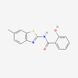 2-hydroxy-N-(6-methyl-1,3-benzothiazol-2-yl)benzamide