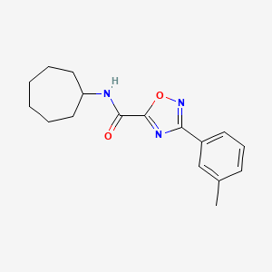 N-cycloheptyl-3-(3-methylphenyl)-1,2,4-oxadiazole-5-carboxamide