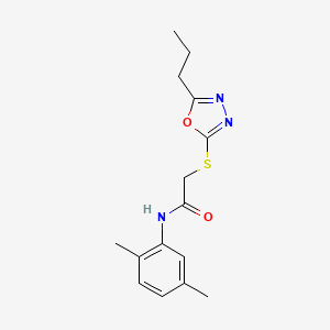 N-(2,5-dimethylphenyl)-2-[(5-propyl-1,3,4-oxadiazol-2-yl)thio]acetamide