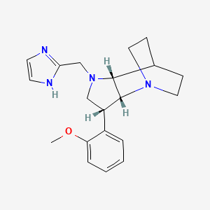 (3R*,3aR*,7aR*)-1-(1H-imidazol-2-ylmethyl)-3-(2-methoxyphenyl)octahydro-4,7-ethanopyrrolo[3,2-b]pyridine