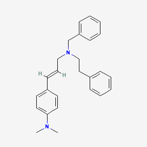 4-{3-[benzyl(2-phenylethyl)amino]-1-propen-1-yl}-N,N-dimethylaniline