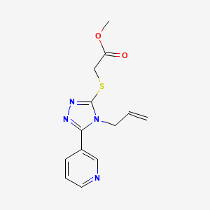 METHYL 2-{[4-ALLYL-5-(3-PYRIDYL)-4H-1,2,4-TRIAZOL-3-YL]SULFANYL}ACETATE