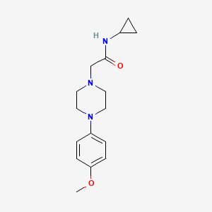 N-cyclopropyl-2-[4-(4-methoxyphenyl)piperazin-1-yl]acetamide