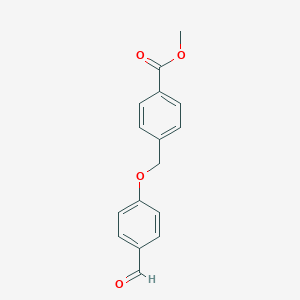 molecular formula C16H14O4 B054445 4-[(4-甲酰苯氧基)甲基]苯甲酸甲酯 CAS No. 124663-30-5