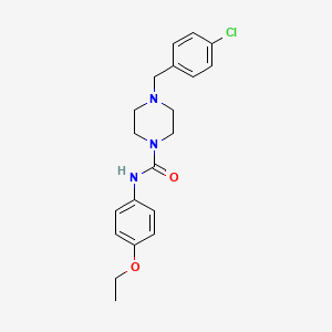 4-[(4-chlorophenyl)methyl]-N-(4-ethoxyphenyl)piperazine-1-carboxamide