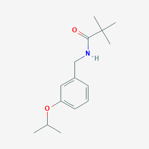 N-(3-isopropoxybenzyl)-2,2-dimethylpropanamide