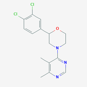 2-(3,4-dichlorophenyl)-4-(5,6-dimethylpyrimidin-4-yl)morpholine