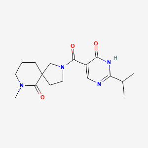 2-[(2-isopropyl-6-oxo-1,6-dihydropyrimidin-5-yl)carbonyl]-7-methyl-2,7-diazaspiro[4.5]decan-6-one