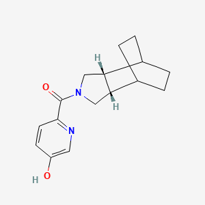 6-[(1R*,2R*,6S*,7S*)-4-azatricyclo[5.2.2.0~2,6~]undec-4-ylcarbonyl]-3-pyridinol