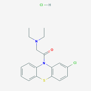 [2-(2-chloro-10H-phenothiazin-10-yl)-2-oxoethyl]diethylamine hydrochloride