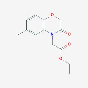 ETHYL 2-(6-METHYL-3-OXO-3,4-DIHYDRO-2H-1,4-BENZOXAZIN-4-YL)ACETATE