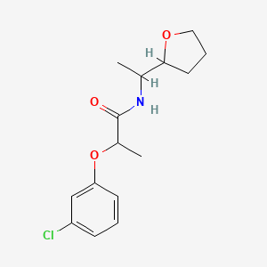 2-(3-chlorophenoxy)-N-[1-(tetrahydrofuran-2-yl)ethyl]propanamide