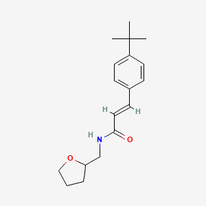 3-(4-tert-butylphenyl)-N-(tetrahydro-2-furanylmethyl)acrylamide