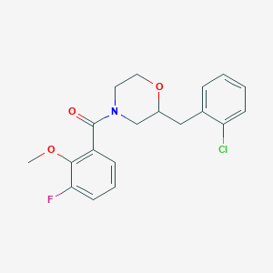 2-(2-chlorobenzyl)-4-(3-fluoro-2-methoxybenzoyl)morpholine