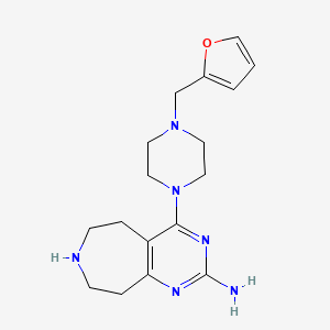 4-[4-(2-furylmethyl)-1-piperazinyl]-6,7,8,9-tetrahydro-5H-pyrimido[4,5-d]azepin-2-amine dihydrochloride