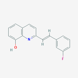 2-[2-(3-fluorophenyl)vinyl]-8-quinolinol