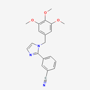 3-[1-(3,4,5-trimethoxybenzyl)-1H-imidazol-2-yl]benzonitrile