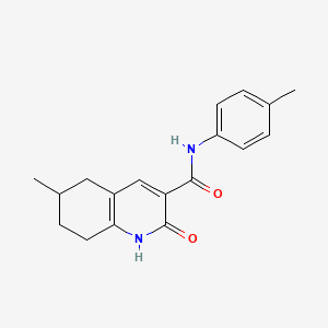 6-methyl-N-(4-methylphenyl)-2-oxo-1,2,5,6,7,8-hexahydroquinoline-3-carboxamide