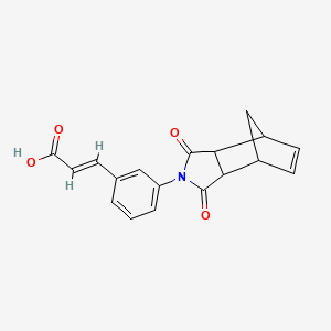 3-[3-(3,5-dioxo-4-azatricyclo[5.2.1.0~2,6~]dec-8-en-4-yl)phenyl]acrylic acid