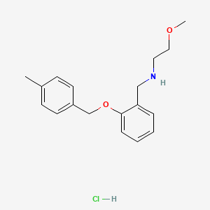 2-methoxy-N-[[2-[(4-methylphenyl)methoxy]phenyl]methyl]ethanamine;hydrochloride