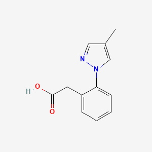 [2-(4-methyl-1H-pyrazol-1-yl)phenyl]acetic acid