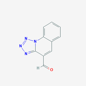 molecular formula C10H6N4O B054449 Tetrazolo[1,5-a]quinoline-4-carbaldehyde CAS No. 121497-03-8
