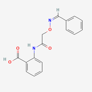 2-[[2-[(Z)-benzylideneamino]oxyacetyl]amino]benzoic acid