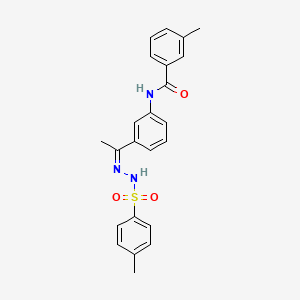 3-methyl-N-(3-{N-[(4-methylphenyl)sulfonyl]ethanehydrazonoyl}phenyl)benzamide