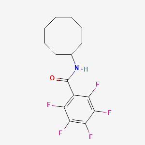 N-cyclooctyl-2,3,4,5,6-pentafluorobenzamide