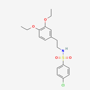 4-chloro-N-[2-(3,4-diethoxyphenyl)ethyl]benzenesulfonamide