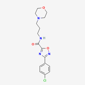 3-(4-chlorophenyl)-N-[3-(4-morpholinyl)propyl]-1,2,4-oxadiazole-5-carboxamide