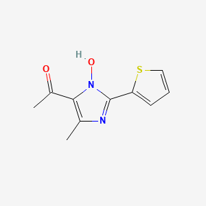 1-[1-HYDROXY-4-METHYL-2-(THIOPHEN-2-YL)-1H-IMIDAZOL-5-YL]ETHAN-1-ONE