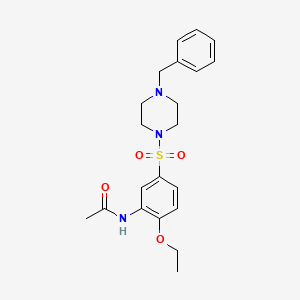 N-{5-[(4-benzylpiperazin-1-yl)sulfonyl]-2-ethoxyphenyl}acetamide