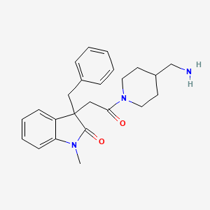 3-{2-[4-(aminomethyl)-1-piperidinyl]-2-oxoethyl}-3-benzyl-1-methyl-1,3-dihydro-2H-indol-2-one hydrochloride