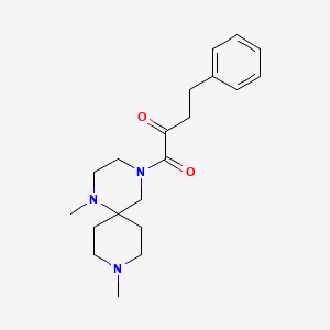 1-(1,9-dimethyl-1,4,9-triazaspiro[5.5]undec-4-yl)-1-oxo-4-phenylbutan-2-one