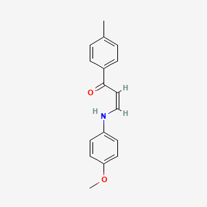 (Z)-3-(4-methoxyanilino)-1-(4-methylphenyl)prop-2-en-1-one