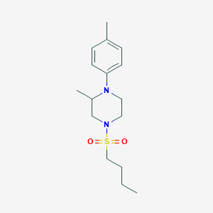 4-(butylsulfonyl)-2-methyl-1-(4-methylphenyl)piperazine