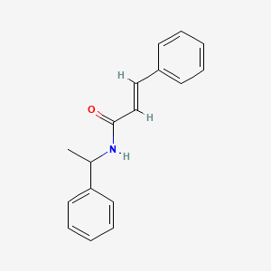 3-phenyl-N-(1-phenylethyl)acrylamide