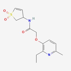 N-(1,1-dioxido-2,3-dihydro-3-thienyl)-2-[(2-ethyl-6-methylpyridin-3-yl)oxy]acetamide