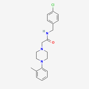 N-[(4-chlorophenyl)methyl]-2-[4-(2-methylphenyl)piperazin-1-yl]acetamide