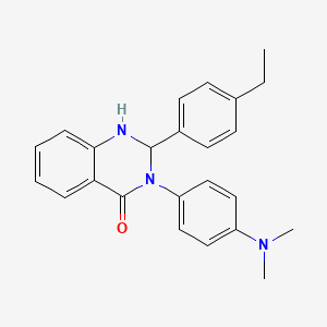 3-[4-(DIMETHYLAMINO)PHENYL]-2-(4-ETHYLPHENYL)-1,2,3,4-TETRAHYDROQUINAZOLIN-4-ONE