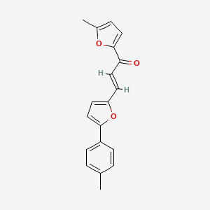 1-(5-methyl-2-furyl)-3-[5-(4-methylphenyl)-2-furyl]-2-propen-1-one